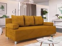 MIRJAN24 Schlafsofa Dover Cord, mit Schlaffunktion und Bettkasten, mit Chromf&uuml;&szlig;e,