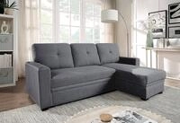 ATLANTIC home collection Ecksofa Gerrit L-Form, B: 216 cm, mit Bettfunktion &