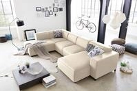 ATLANTIC home collection Wohnlandschaft Bulky U-Form, in U-Form und XXL...
