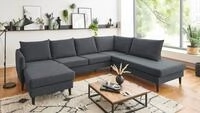 ATLANTIC home collection Wohnlandschaft Rekvik U-Form, mit Wellenunterfederung,...