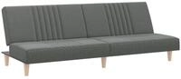 vidaXL Sofa Schlafsofa Dunkelgrau Stoff