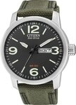 Citizen Solaruhr BM8470-11EC, Armbanduhr, Herrenuhr, Datum, Textilarmband