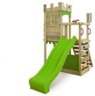 FATMOOSE Kletterger&uuml;st BoldBaron Boost &ndash; Ritterburg mit Wellenrutsche &
