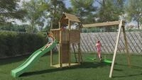 FUNGOO Spielturm Boomer3, mit Schaukel & Rutsche
