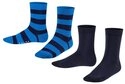 FALKE Socken Happy Stripe 2-Pack Socken (2-Paar) Set aus 2 Paar Baumwollstr&uuml;mpfen