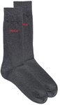 HUGO Businesssocken 2P RS UNI CC (Packung, 2-Paar, 2er Pack) mit kontrastfarbenem