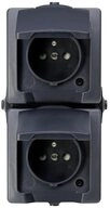 Kopp Steckdose Kopp 138815008 Feuchtraum-Schalterprogramm Nautic Anthrazit 1 St.