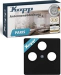 Kopp Rahmen Kopp Paris 3fach Abdeckung f&uuml;r Antennensteckdose TV RF SAT, 3 fach