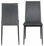 ACTONA GROUP Esszimmerstuhl Demina (Set, 4 St), in Samtvelours oder Kunstleder