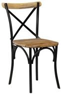vidaXL Esszimmerstuhl, Essst&uuml;hle 2 Stk. Schwarz Mango-Massivholz
