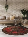 benuta Outdoorteppich Artis, rund, H&ouml;he: 5 mm, In- & Outdoorteppich, Pflegeleicht