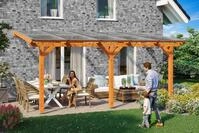 Skanholz Terrassendach Bormio, BxT: 541x400 cm, Bedachung Doppelstegplatten