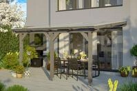 Skanholz Terrassendach Bormio, BxT: 434x250 cm, Bedachung Doppelstegplatten