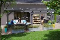 Skanholz Terrassendach Bormio, BxT: 648x400 cm, Bedachung Doppelstegplatten