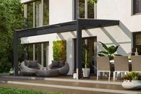 Skanholz Terrassendach Novara, BxT: 450x309 cm, Bedachung Doppelstegplatten
