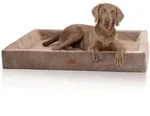 Knuffelwuff Tierbett Hundebett aus Cord Santiago, Orthop&auml;disch braun 100 cm x...
