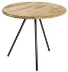 HAKU Beistelltisch Beistelltisch Massiv - Sofatisch Metall, schwarz - H 43 x &Oslash;...