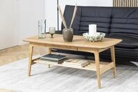 ACTONA GROUP Couchtisch in Eiche, MDF - 130x51x70cm (BxHxT)