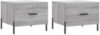 vidaXL Couchtisch Couchtische 2 Stk. Grau Sonoma 50x50x40 cm Holzwerkstoff...