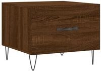 vidaXL Couchtisch Couchtisch Braun Eichen-Optik 50x50x40 cm Holzwerkstoff (1-St)
