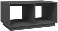 vidaXL Couchtisch Couchtisch Grau 80x50x40 cm Massivholz Kiefer (1-St)