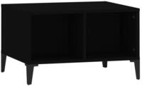 vidaXL Ablagetisch, Couchtisch Schwarz 60x50x36,5 cm Holzwerkstoff