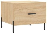 vidaXL Couchtisch Couchtisch Sonoma-Eiche 50x50x40 cm Holzwerkstoff (1-St)