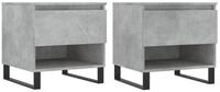 vidaXL Couchtisch Couchtische 2 Stk. Betongrau 50x46x50 cm Holzwerkstoff (2-St)