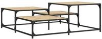 vidaXL Couchtisch Couchtisch Sonoma-Eiche 107x107x40 cm Holzwerkstoff (1-St)