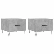 vidaXL Couchtisch Couchtische 2 Stk. Betongrau 50x50x40 cm Holzwerkstoff (2-St)