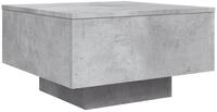 vidaXL Couchtisch 55 x 55 x 31 cm Couchtisch Betongrau 55x55x31 cm Spanplatte