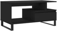 vidaXL Ablagetisch, Couchtisch Schwarz 90x49x45 cm Holzwerkstoff