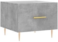 vidaXL Couchtisch Couchtisch Betongrau 50x50x40 cm Holzwerkstoff (1-St)