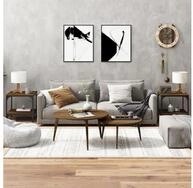 vidaXL Couchtisch vidaXL Beistelltische 2 Stk. Braun Eiche 40x40x40 cm...