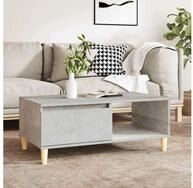 vidaXL Couchtisch vidaXL Couchtisch Betongrau 90x50x36,5 cm Holzwerkstoff