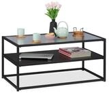 relaxdays Couchtisch Glas