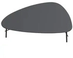 meet Beistelltisch Lazy, dreieckig, 50x93 cm, H&ouml;he 45,0 cm schwarz 50 cm x 45...