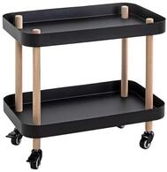 HAKU Beistelltisch Beistelltisch Massiv natur schwarz-Sofatisch Metall-B 50xH...