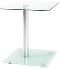 HAKU Beistelltisch Beistelltisch alu - Sofatisch Sicherheitsglas - B 40 x H 52...