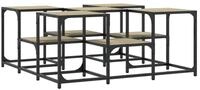 vidaXL Couchtisch Couchtisch Sonoma-Eiche 91x91x40 cm Holzwerkstoff (1-St)