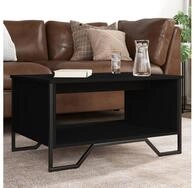vidaXL Couchtisch, Couchtisch Schwarz 75x51x40 cm Holzwerkstoff
