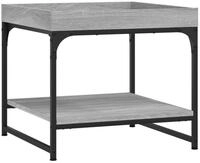 vidaXL Couchtisch Couchtisch Grau Sonoma 49,5x49,5x45 cm Holzwerkstoff (1-St)