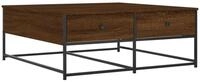 vidaXL Couchtisch Couchtisch Braun Eichen-Optik 100x99x40 cm Holzwerkstoff (1-St)