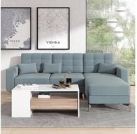 Vicco Couchtisch Fabien, Wei&szlig;/Sonoma, 110 x 60 cm (1-St)