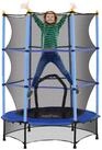 HOMCOM Kindertrampolin &Oslash;140 cm, mit Sicherheitsnetz, Randabdeckung, &Oslash; 140 cm,