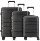 D&N Trolleyset Travel Line, 4 Rollen, (3-teilig, 3 tlg), Polypropylen