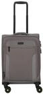 D&N Koffer Travel Line 9704 - 4-Rollen-Kabinentrolley S 55 cm (grey), 4 Rollen