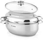 KLAMER Br&auml;ter 38 cm, backofengeeignet, 8,5L XXL Br&auml;ter mit Deckel, mit 4L