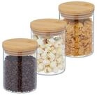 relaxdays Vorratsglas 3er Set Vorratsgl&auml;ser mit Deckel 650 ml, Glas