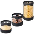 relaxdays Vorratsglas Vorratsgl&auml;ser mit Deckel 3er Set, Glas, (3-tlg., 3er Set)